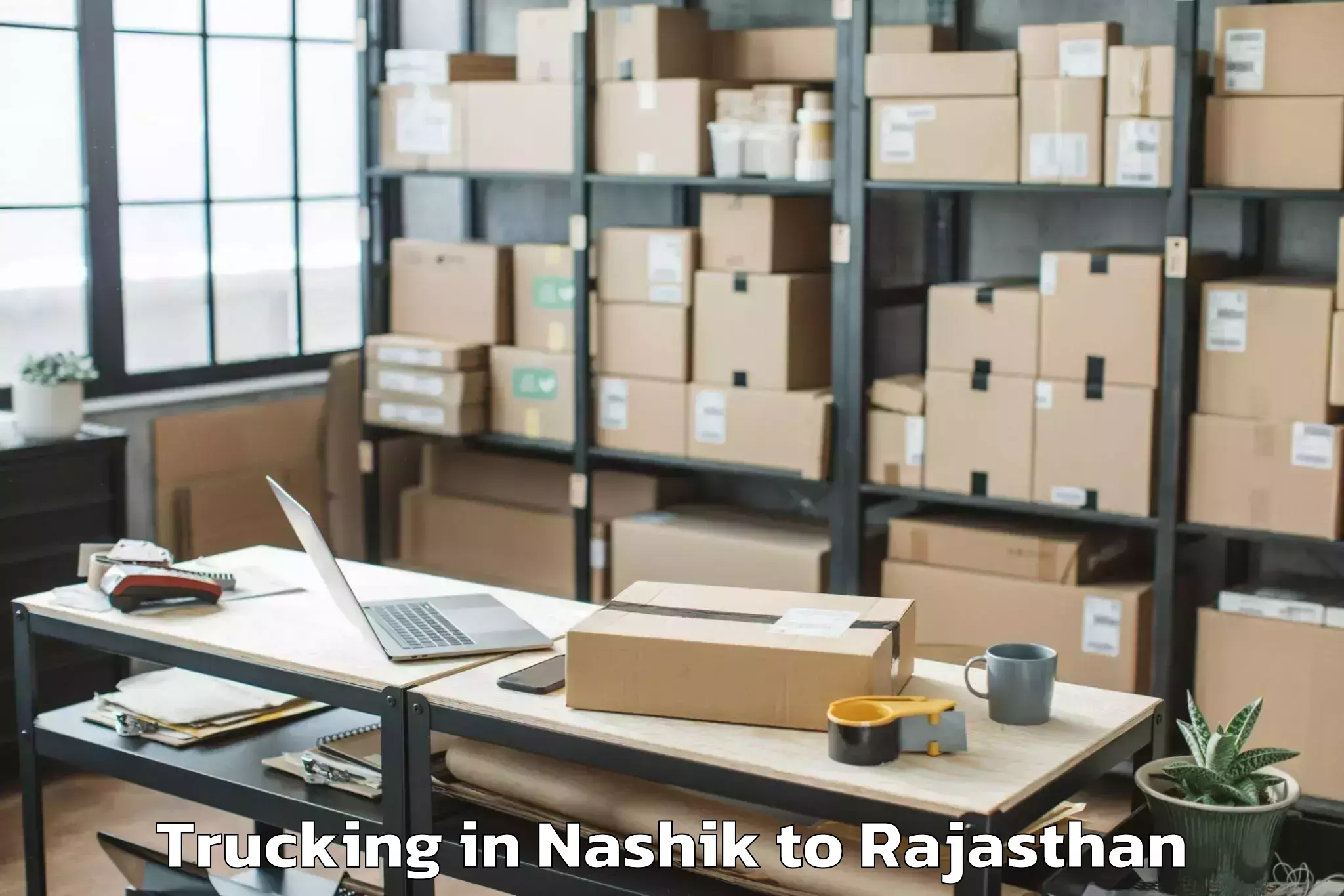 Nashik to Maulana Azad University Jodhpu Trucking Booking